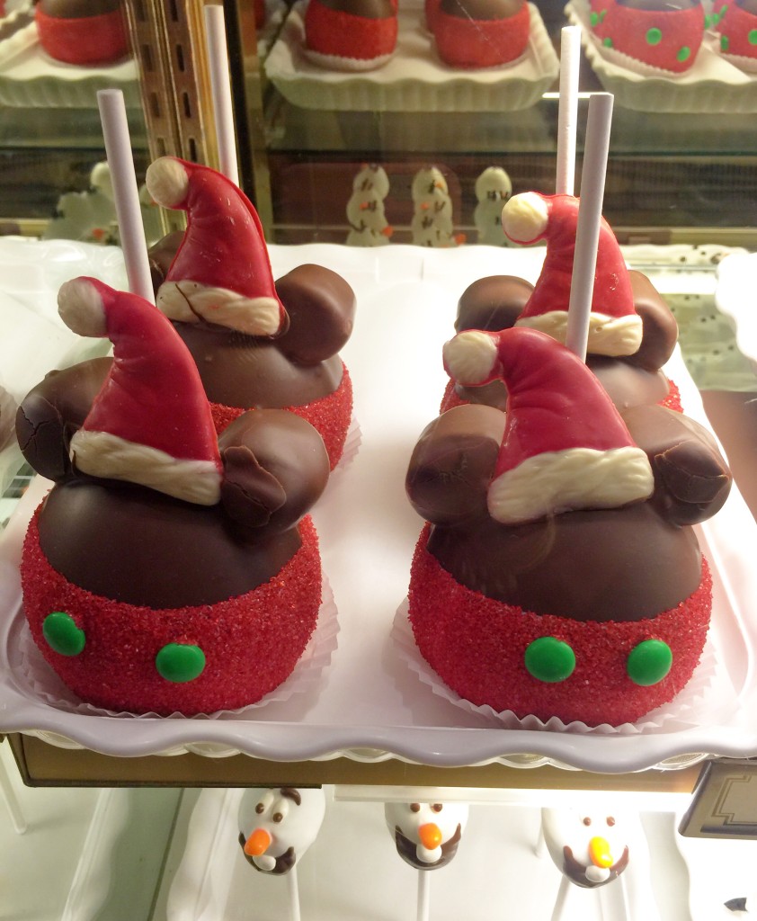 Mickey Mouse Santa Specialty Apples from Trolley Treats