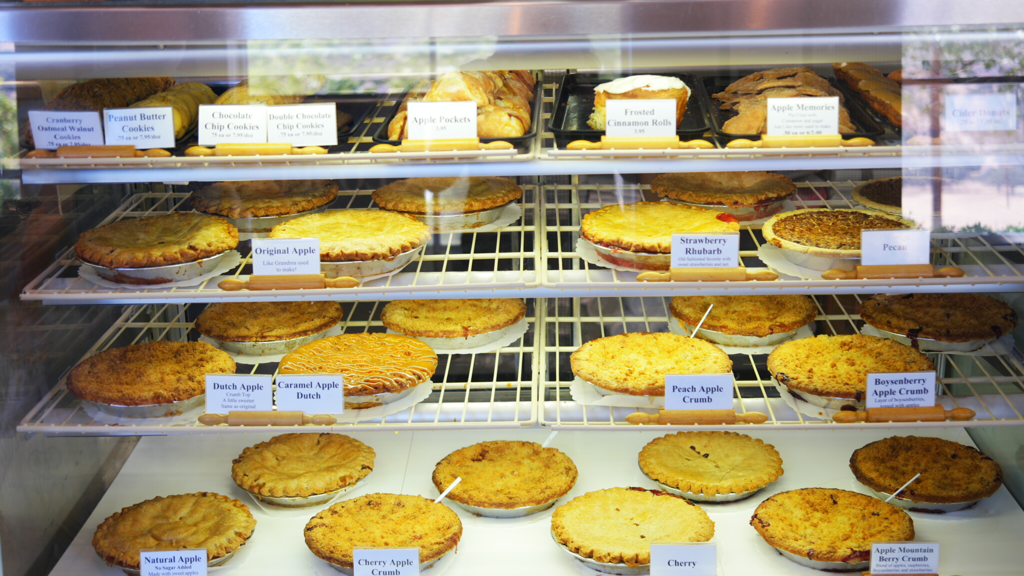 So many pies to choose from!